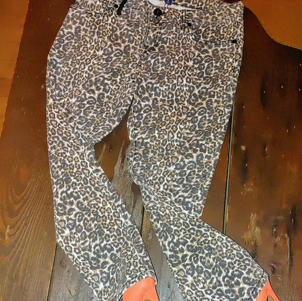 Vintage Ai.  Authentic Icon jeans animal print